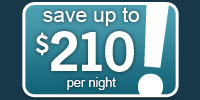 Save up to $210 per night on your hotel stay
